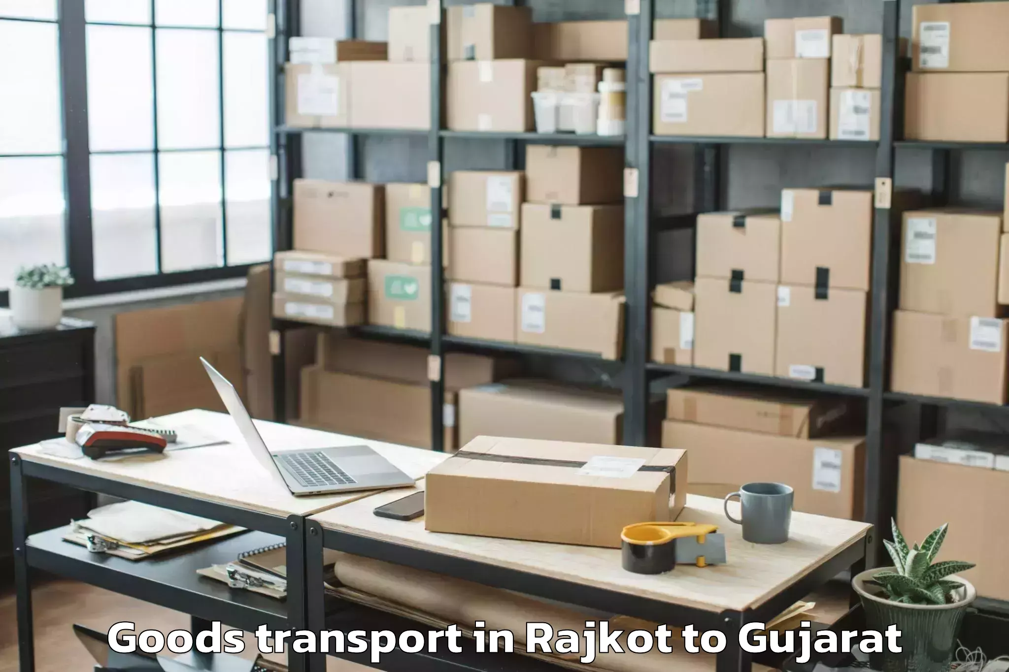 Discover Rajkot to Waghai Goods Transport